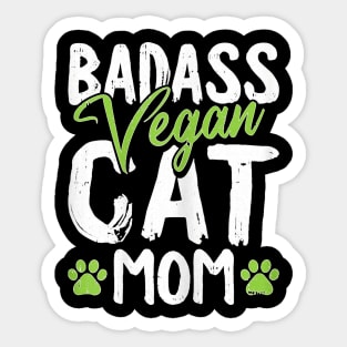 Egan Cat Mom Mothers Day Badass Mama Paw Print Kitten Lover Sticker